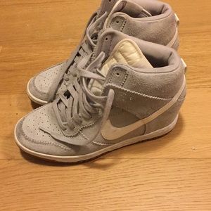 Slightly worn Nike sneakers